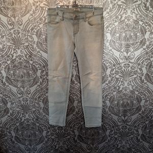 Free people skinny crop lightwash denim jeans